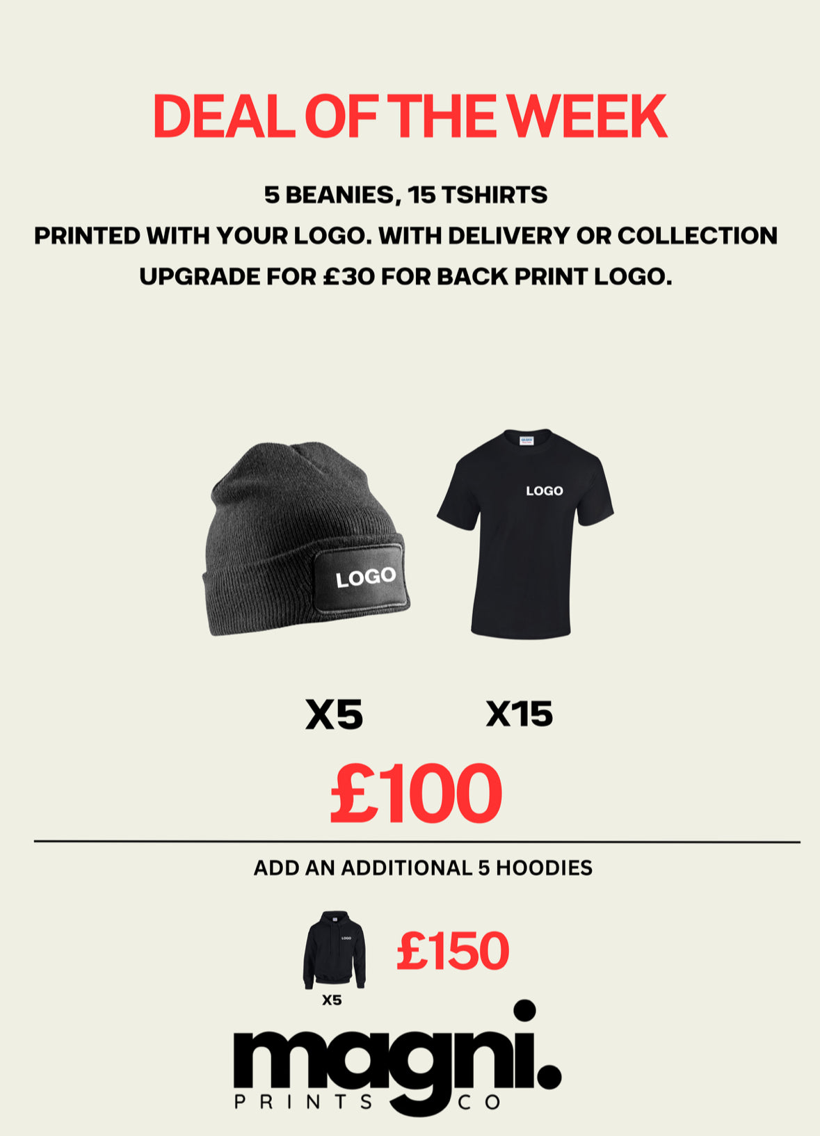 T-shirt and Beanie Combo deal